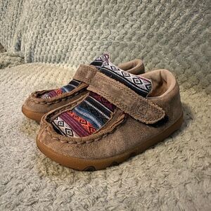 Unisex Kids Twisted X Velcro Moccasins